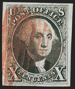 Sale 1227, Lot 2123, 10c 1847 Issue (Scott 2)