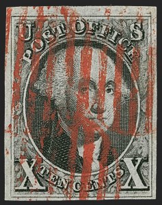 Sale 1227, Lot 2129, 10c 1847 Issue (Scott 2)