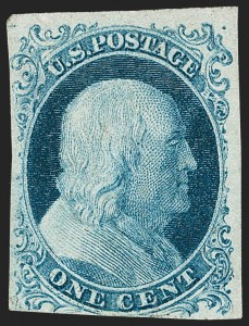 Sale 1227, Lot 2139, 1c 1851-56 Issue (Scott 5A-9)