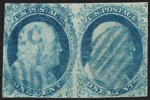 Sale 1227, Lot 2140, 1c 1851-56 Issue (Scott 5A-9)