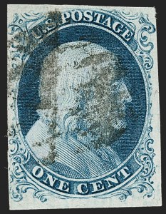 Sale 1227, Lot 2142, 1c 1851-56 Issue (Scott 5A-9)