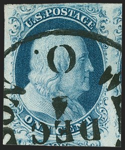 Sale Number 1227, Lot Number 2144, 1c 1851-56 Issue (Scott 5A-9)