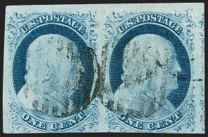 Sale 1227, Lot 2145, 1c 1851-56 Issue (Scott 5A-9)