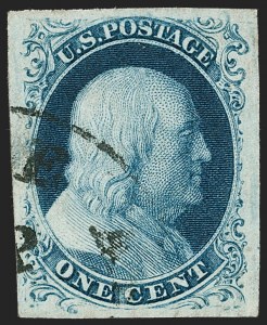 Sale 1227, Lot 2159, 1c 1851-56 Issue (Scott 5A-9)