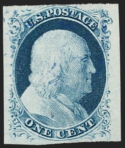 Sale 1227, Lot 2164, 1c 1851-56 Issue (Scott 5A-9)