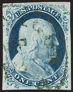 Sale 1227, Lot 2166, 1c 1851-56 Issue (Scott 5A-9)