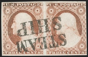 Sale 1227, Lot 2184, 3c-5c 1851-56 Issue (Scott 10-12)