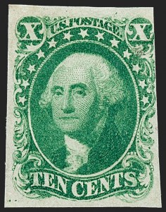 Sale 1227, Lot 2193, 10c-12c 1851-56 Issue (Scott 13-17)