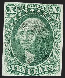 Sale 1227, Lot 2195, 10c-12c 1851-56 Issue (Scott 13-17)