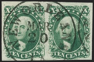 Sale 1227, Lot 2198, 10c-12c 1851-56 Issue (Scott 13-17)