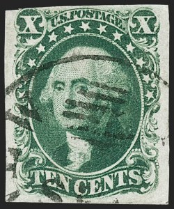 Sale 1227, Lot 2212, 10c-12c 1851-56 Issue (Scott 13-17)