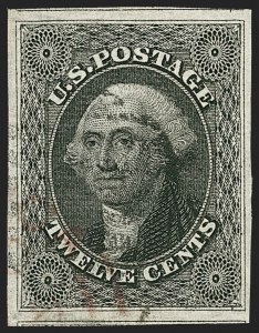 Sale 1227, Lot 2217, 10c-12c 1851-56 Issue (Scott 13-17)
