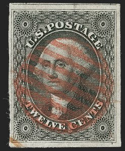 Sale 1227, Lot 2219, 10c-12c 1851-56 Issue (Scott 13-17)