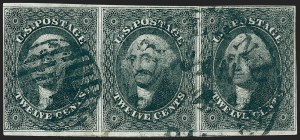 Sale 1227, Lot 2221, 10c-12c 1851-56 Issue (Scott 13-17)