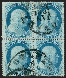 Sale 1227, Lot 2246, 1c 1857-60 Issue (Scott 18-24)