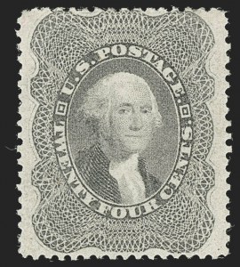Sale 1227, Lot 2275, 12c-90c 1857-60 Issue (Scott 36-39)