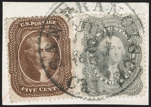 Sale 1227, Lot 2277, 12c-90c 1857-60 Issue (Scott 36-39)