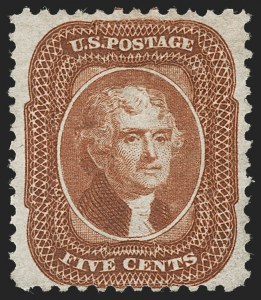 Sale 1227, Lot 2291, 1875 Reprint of 1857-60 Issue (Scott 40-47)