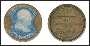 Sale 1227, Lot 2418, Drs. Joanne and Edward Dauer Collection of Encased Postage (EP1/EP58A)