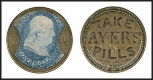 Sale 1227, Lot 2422, Drs. Joanne and Edward Dauer Collection of Encased Postage (EP1/EP58A)