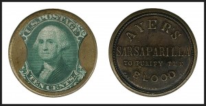 Sale 1227, Lot 2428, Drs. Joanne and Edward Dauer Collection of Encased Postage (EP1/EP58A)