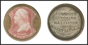 Sale 1227, Lot 2442, Drs. Joanne and Edward Dauer Collection of Encased Postage (EP1/EP58A)