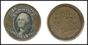 Sale 1227, Lot 2444, Drs. Joanne and Edward Dauer Collection of Encased Postage (EP1/EP58A)