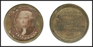 Sale 1227, Lot 2448, Drs. Joanne and Edward Dauer Collection of Encased Postage (EP1/EP58A)