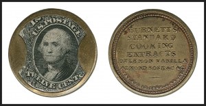 Sale 1227, Lot 2450, Drs. Joanne and Edward Dauer Collection of Encased Postage (EP1/EP58A)