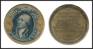 Sale 1227, Lot 2452, Drs. Joanne and Edward Dauer Collection of Encased Postage (EP1/EP58A)