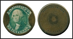 Sale 1227, Lot 2464, Drs. Joanne and Edward Dauer Collection of Encased Postage (EP68/EP179)