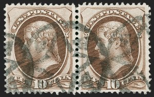 Sale 1227, Lot 2722, Fancy Cancels on the 1869 Pictorial Issue and 1870-88 Bank Notes Issues