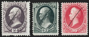 Sale 1227, Lot 2763, 1870-71 National Bank Note Co. Ungrilled Issue (Scott 145-155)