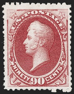 Sale 1227, Lot 2811, 1875 Continental Bank Note Co. Hard Paper Special Printing (Scott 167-175)