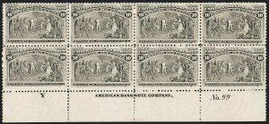 Sale 1227, Lot 2907, 1c- 50c 1893 Columbian Issue (Scott 230-240)