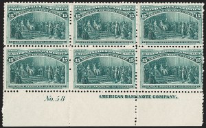 Sale 1227, Lot 2910, 1c- 50c 1893 Columbian Issue (Scott 230-240)