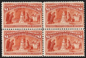 Sale 1227, Lot 2922, $1.00-$5.00 1893 Columbian Issue (Scott 241-245)
