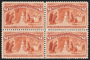 Sale 1227, Lot 2923, $1.00-$5.00 1893 Columbian Issue (Scott 241-245)