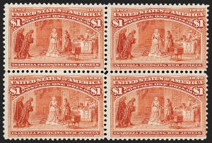 Sale 1227, Lot 2924, $1.00-$5.00 1893 Columbian Issue (Scott 241-245)