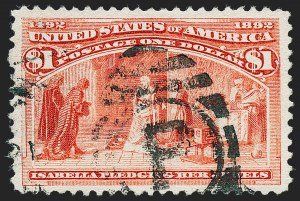 Sale 1227, Lot 2925, $1.00-$5.00 1893 Columbian Issue (Scott 241-245)
