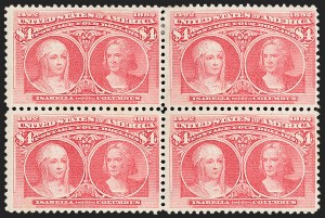 Sale 1227, Lot 2946, $1.00-$5.00 1893 Columbian Issue (Scott 241-245)