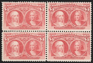 Sale 1227, Lot 2947, $1.00-$5.00 1893 Columbian Issue (Scott 241-245)