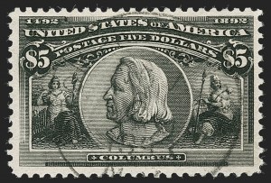 Sale 1227, Lot 2951, $1.00-$5.00 1893 Columbian Issue (Scott 241-245)