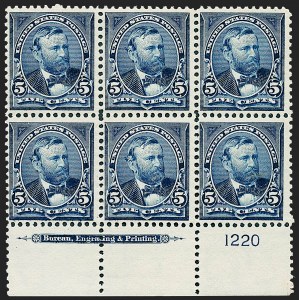 Sale 1227, Lot 3002, 1895 Watermarked and 1897-1903 Change of Colors Bureau Issues (Scott 264-284)