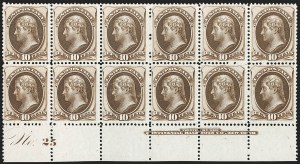 Sale 1227, Lot 3015, The Dr. Bernard S. Yudowitz Collection of Plate Blocks (Scott 11A-229)