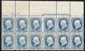Sale 1227, Lot 3017, The Dr. Bernard S. Yudowitz Collection of Plate Blocks (Scott 11A-229)