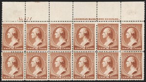 Sale 1227, Lot 3023, The Dr. Bernard S. Yudowitz Collection of Plate Blocks (Scott 11A-229)