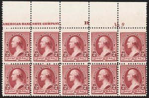 Sale 1227, Lot 3032, The Dr. Bernard S. Yudowitz Collection of Plate Blocks (Scott 11A-229)