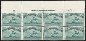 Sale 1227, Lot 3043, The Dr. Bernard S. Yudowitz Collection of Plate Blocks (Scott 230-299)