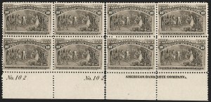 Sale 1227, Lot 3046, The Dr. Bernard S. Yudowitz Collection of Plate Blocks (Scott 230-299)